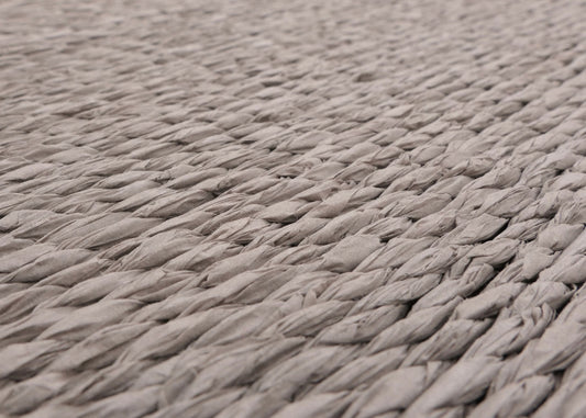 Cosmo Casa - Set van 3 Bloementafels - Stapelbaar Ontwerp - Metaal Papiertouw - Grijs