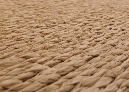 Cosmo Casa - Set van 3 Bloementafels - Stapelbaar Ontwerp - Metaal Papiertouw - Natuurlijke Kleur