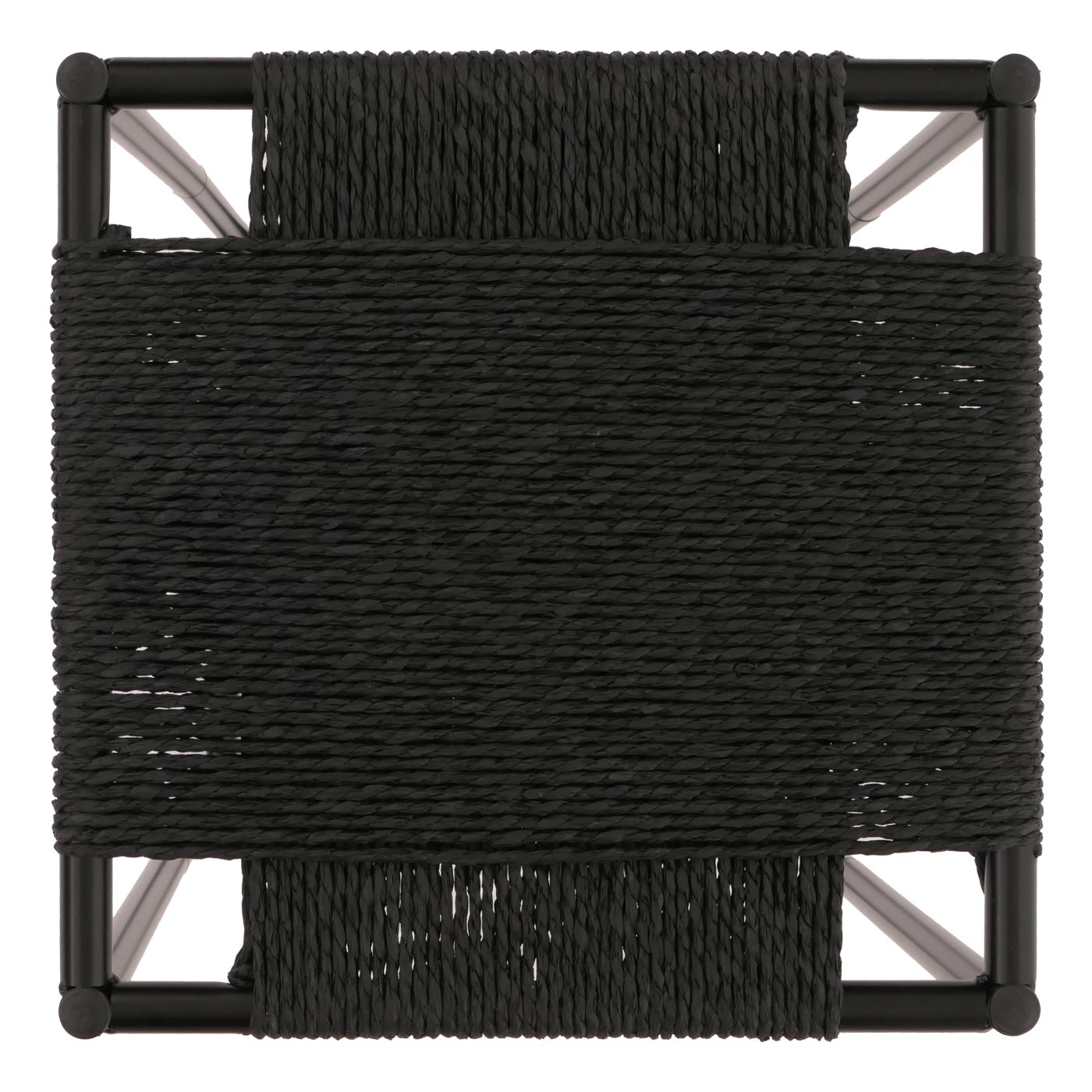 Cosmo Casa - Set van 3 Bloementafels - Stapelbaar Ontwerp - Metaal Papiertouw - Antraciet