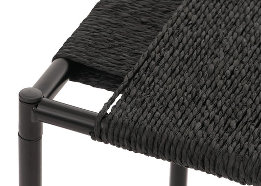 Cosmo Casa - Set van 3 Bloementafels - Stapelbaar Ontwerp - Metaal Papiertouw - Antraciet