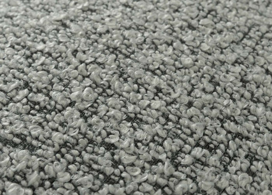 Cosmo Casa - Eetkamerstoel - Keukenstoel - Draaibaar - Automatische Positionering - Bouclé Stof - Lichtgrijs