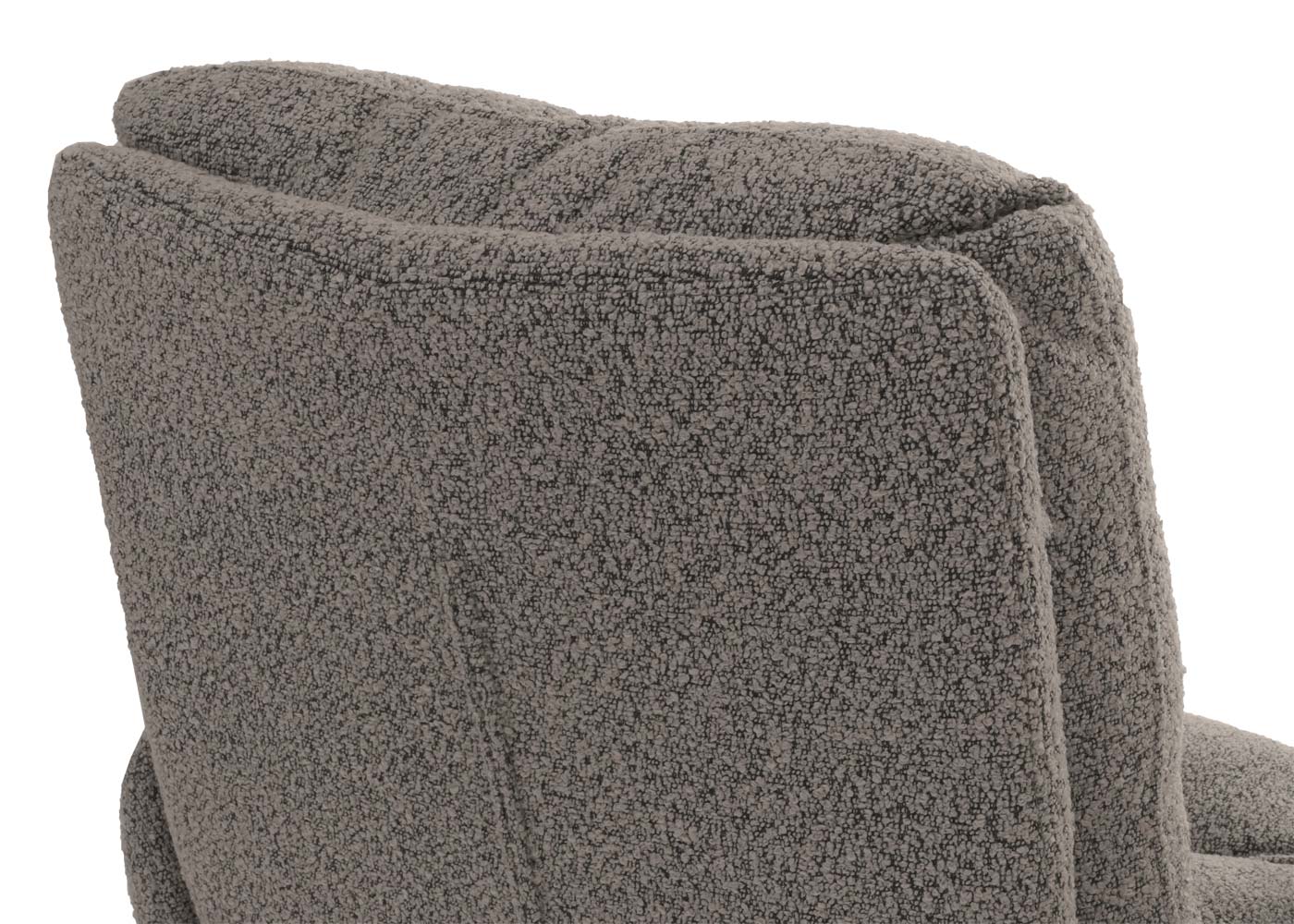 Cosmo Casa - Eetkamerstoel met Armleuningen - Draaibaar Auto-positie - Bouclé Stof - Lichtgrijs