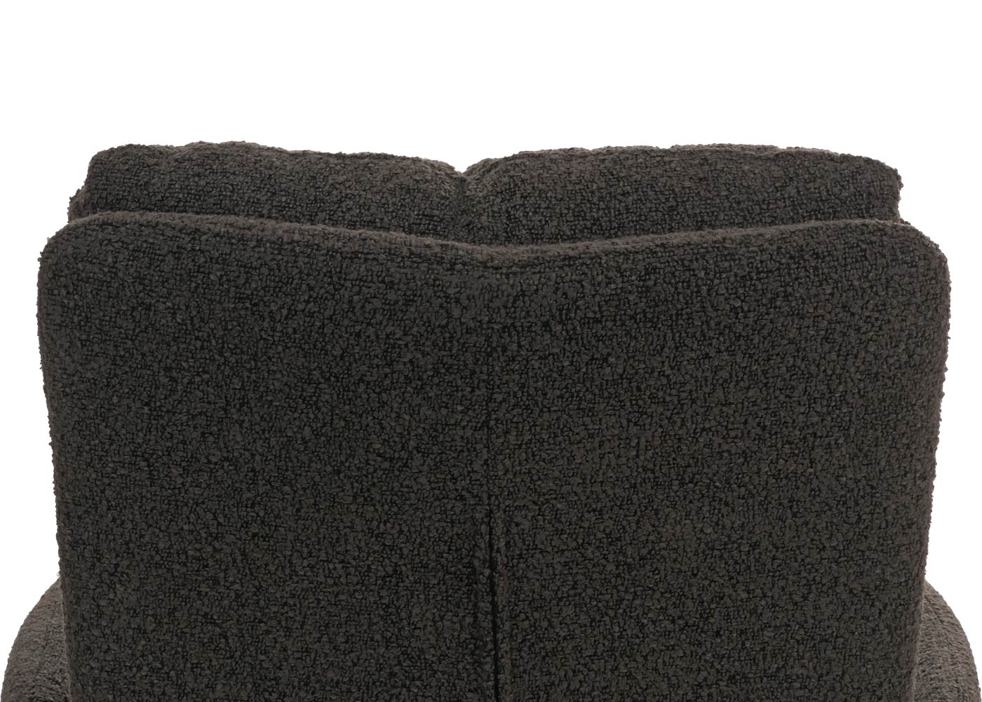 Cosmo Casa - Eetkamerstoel met Armleuningen - Draaibaar Auto-positie - Bouclé Stof - Donkergrijs