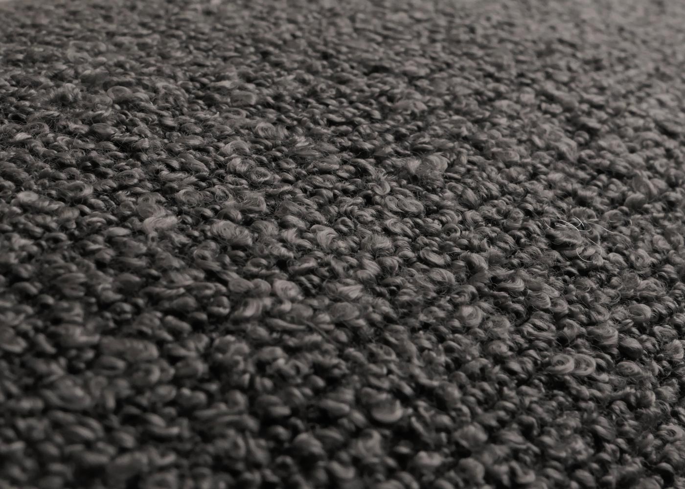 Cosmo Casa - Eetkamerstoel met Armleuningen - Draaibaar Auto-positie - Bouclé Stof - Donkergrijs