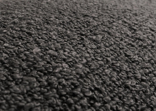 Cosmo Casa - Eetkamerstoel met Armleuningen - Draaibaar Auto-positie - Bouclé Stof - Donkergrijs