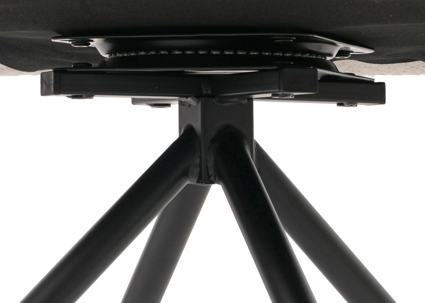 Cosmo Casa - Eetkamerstoel - Keukenstoel met Armleuning - Draaibaar - Automatische Positie - Bouclé Stof - Lichtgrijs