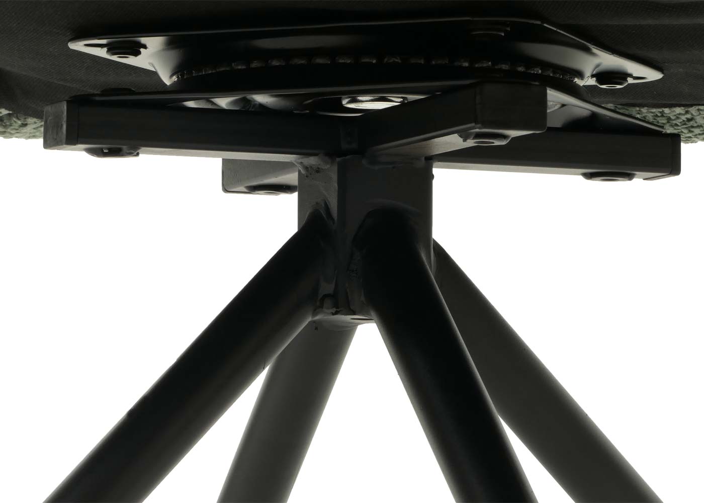 Cosmo Casa - Eetkamerstoel - Keukenstoel met Armleuning - Draaibaar - Automatische Positie - Chenille Textiel - Groen