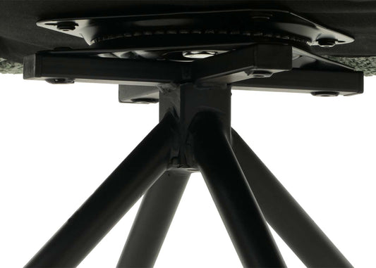 Cosmo Casa - Eetkamerstoel - Keukenstoel met Armleuning - Draaibaar - Automatische Positie - Chenille Textiel - Groen