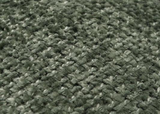 Cosmo Casa - Eetkamerstoel - Keukenstoel met Armleuning - Draaibaar - Automatische Positie - Chenille Textiel - Groen