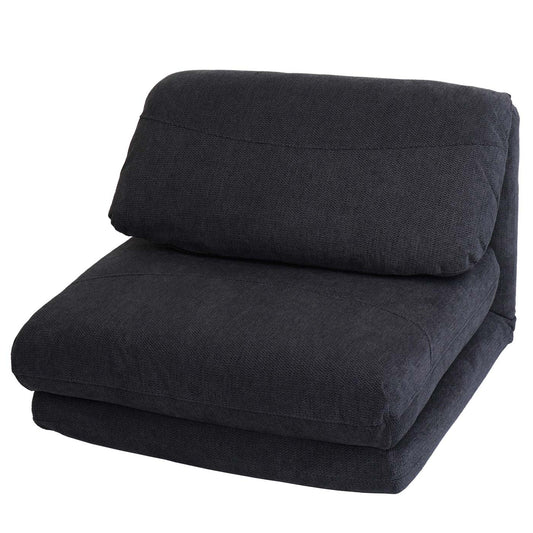 Cosmo Casa - Slaapstoel - Opklapbare Sofa Stoel - Textiel - Donkergrijs