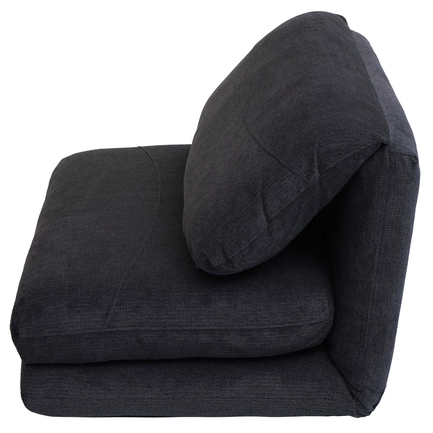 Cosmo Casa - Slaapstoel - Opklapbare Sofa Stoel - Textiel - Donkergrijs