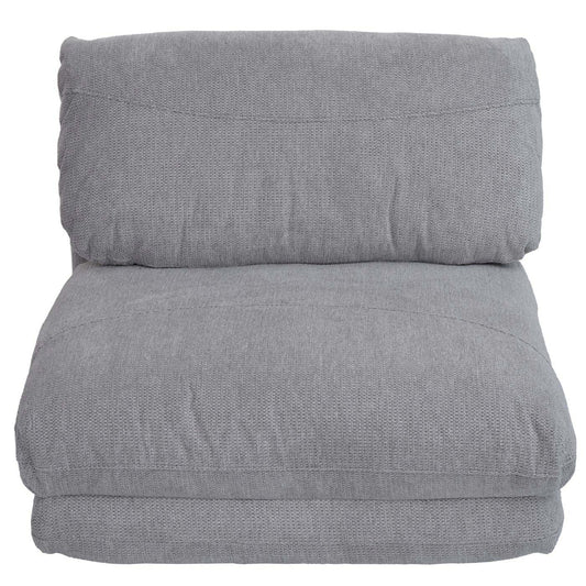 Cosmo Casa - Slaapstoel - Opklapbare Sofa Stoel - Textiel - Lichtgrijs