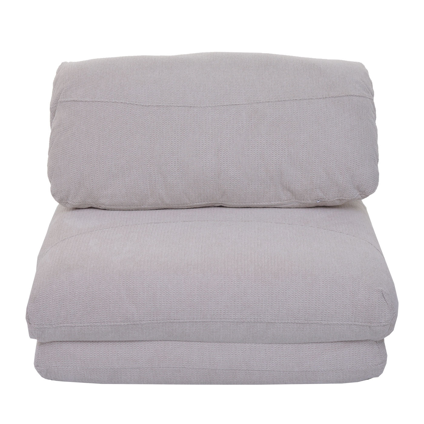 Cosmo Casa - Slaapstoel - Opklapbare Sofa Stoel - Textiel - Beige