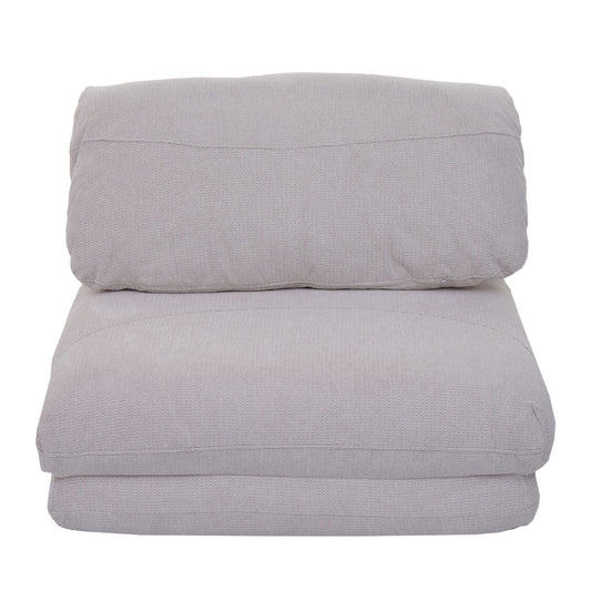 Cosmo Casa - Slaapstoel - Opklapbare Sofa Stoel - Textiel - Beige