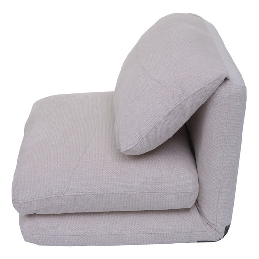 Cosmo Casa - Slaapstoel - Opklapbare Sofa Stoel - Textiel - Beige