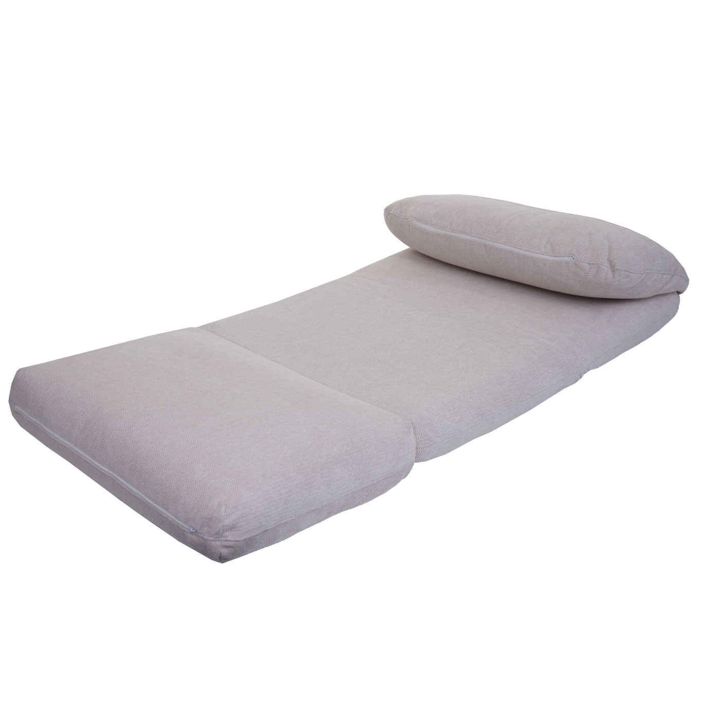 Cosmo Casa - Slaapstoel - Opklapbare Sofa Stoel - Textiel - Beige