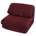 Cosmo Casa - Slaapstoel - Opklapbare Sofa Stoel - Textiel - Bordeaux