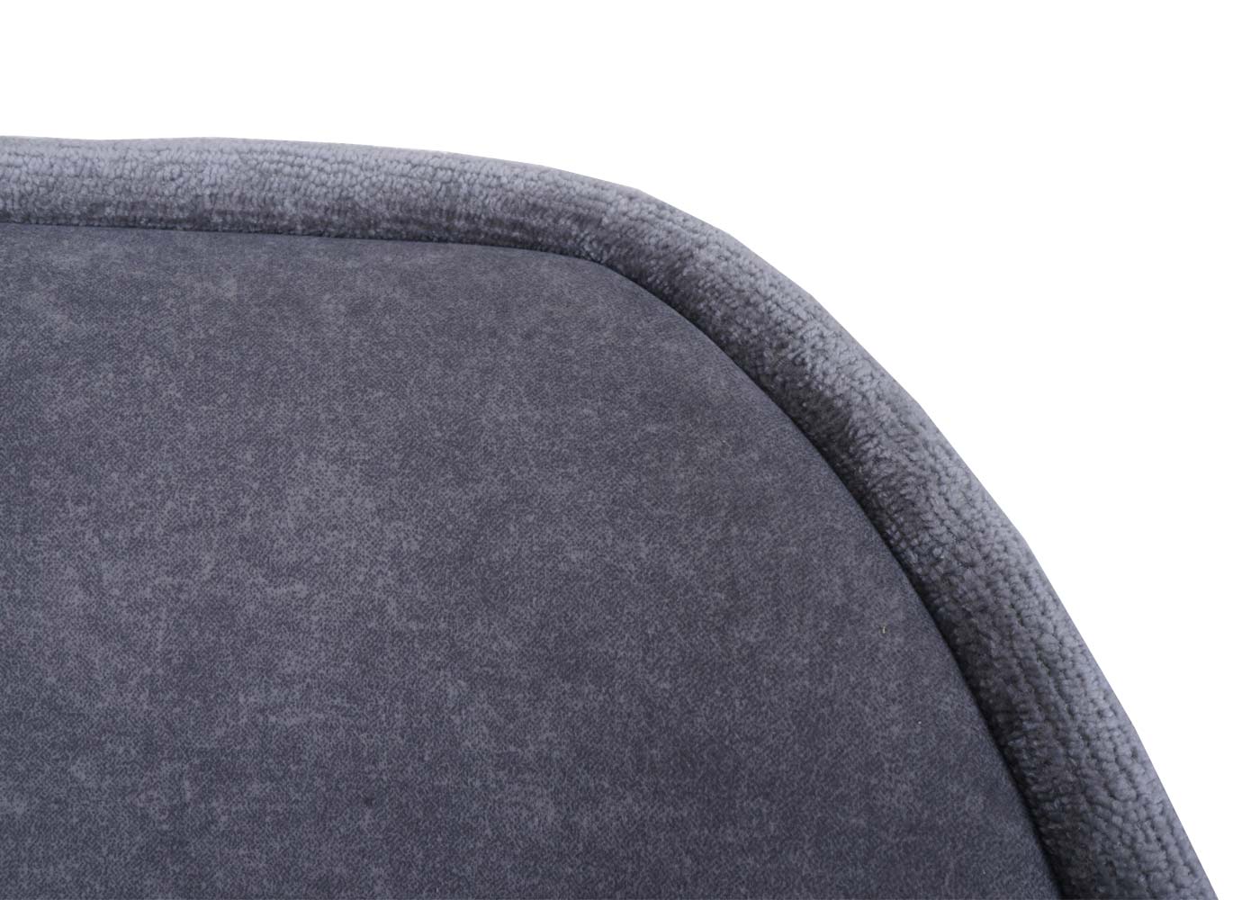 Cosmo Casa - Set van 2 Eetkamerstoelen - Gestoffeerde Keukenstoelen - Draaibaar met Auto-Return - Textiel - Donkergrijs