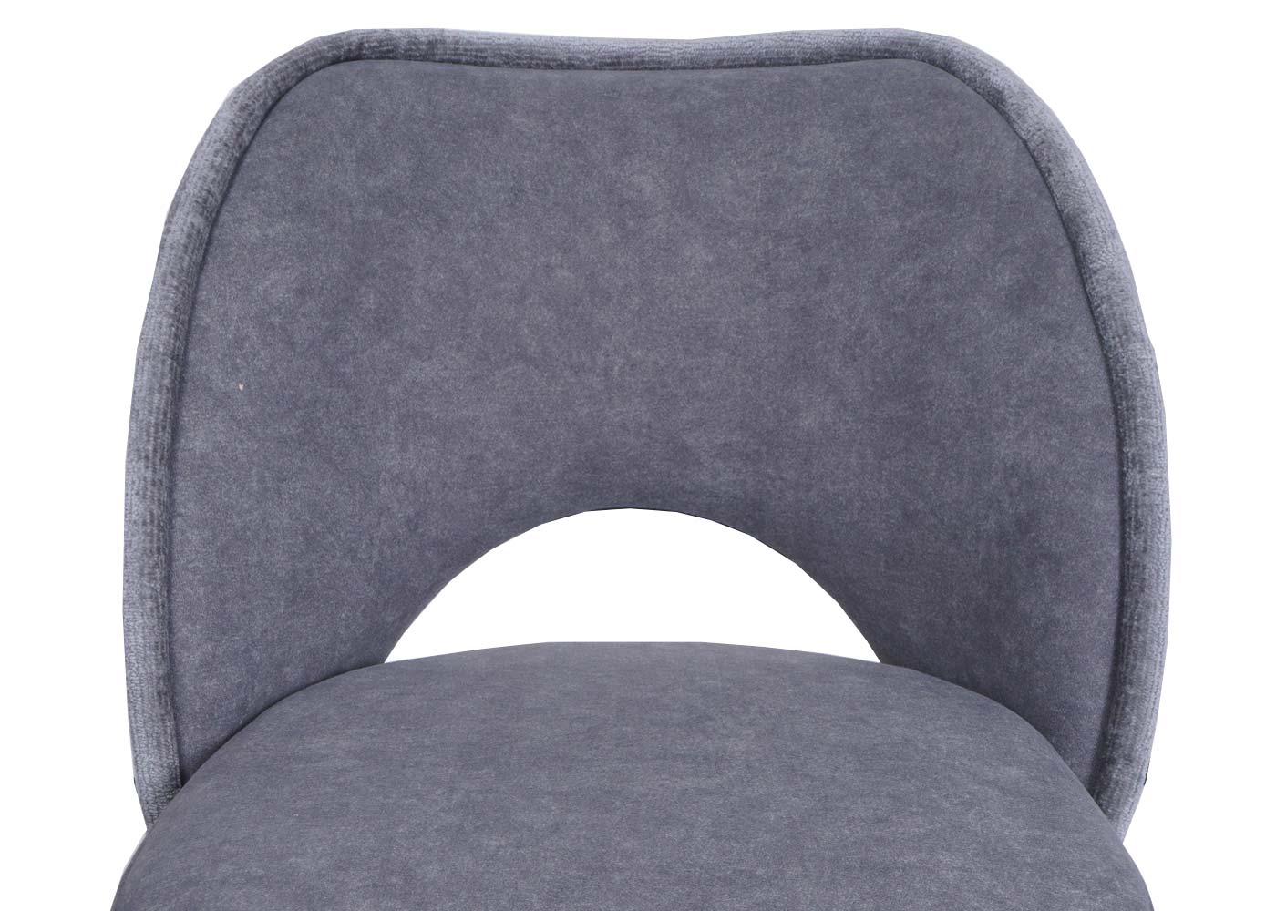 Cosmo Casa - Set van 2 Eetkamerstoelen - Gestoffeerde Keukenstoelen - Draaibaar met Auto-Return - Textiel - Donkergrijs