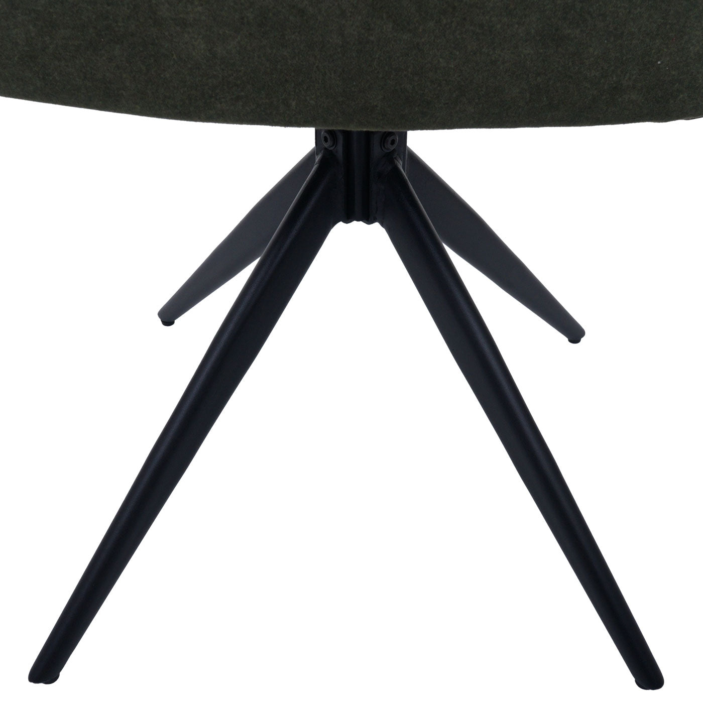 Cosmo Casa - Set van 2 Eetkamerstoelen - Draaibaar Auto-Return - Textiel - Groen