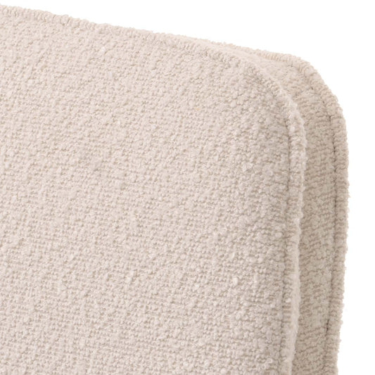 Cosmo Casa - Set van 2 Eetkamerstoelen - Keukenstoel - Draaibaar Auto-Return - Boucle Stof - Crème