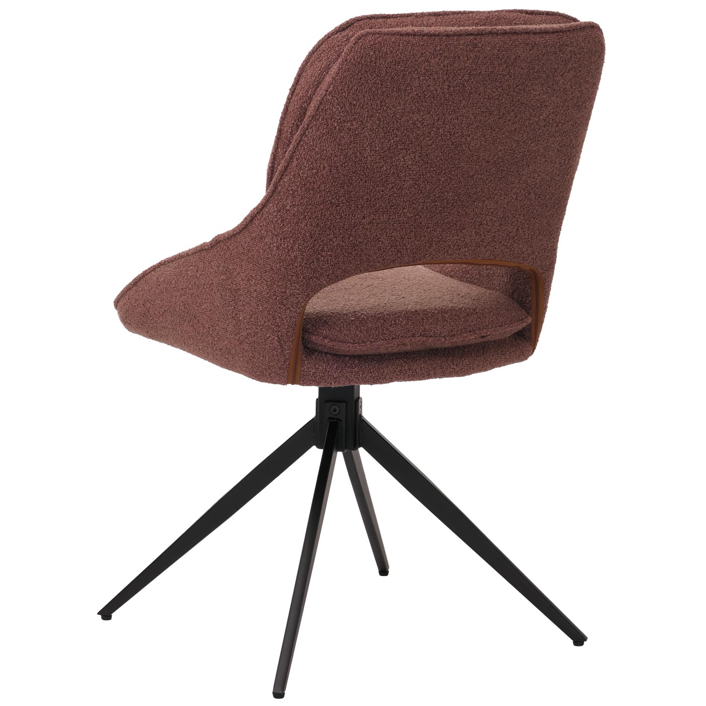Cosmo Casa - Set van 2 Eetkamerstoelen - Keukenstoel - Draaibaar Auto-Return - Boucle Stof - Bruin
