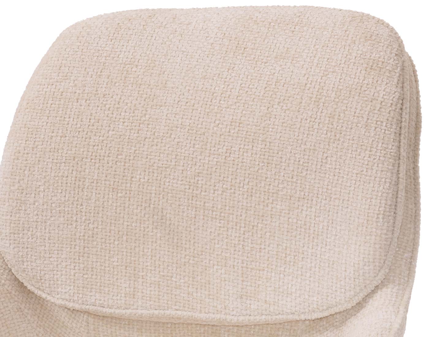 Cosmo Casa - Set van 2 Eetkamerstoelen - Keukenstoel - Draaibaar Auto-Return - Chenille Stof - Crème-Beige