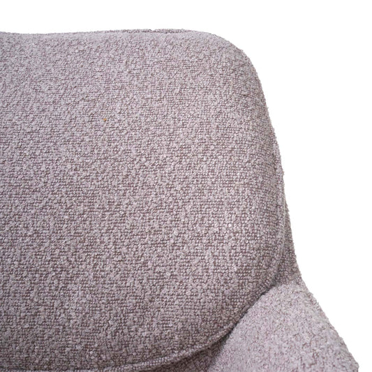 Cosmo Casa - Set van 2 Eetkamerstoelen - Keukenstoel - Draaibaar met Auto-Return - Boucle Stof - Beige