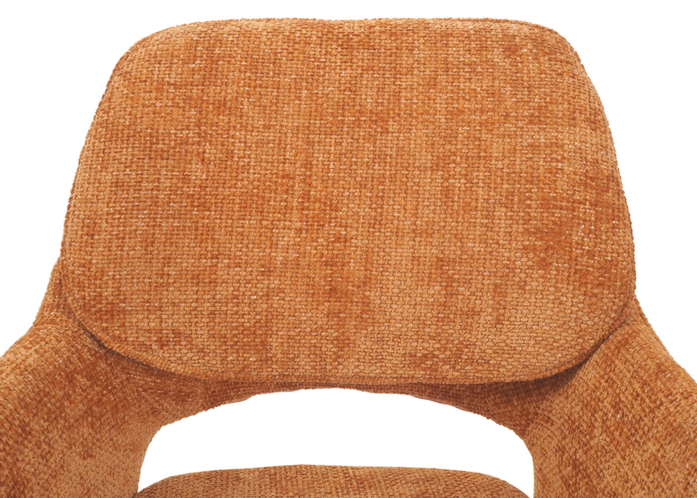 Cosmo Casa - Set van 2 Eetkamerstoelen - Keukenstoel - Draaibaar met Auto-Return - Chenille Stof - Okergeel