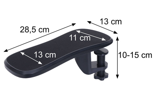 Cosmo Casa - Armleuning voor Bureau - Ergonomische Polssteunplank - Verstelbaar