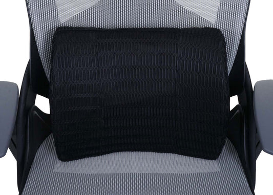 Cosmo Casa - Lendenkussen - Rugsteun Kussen - Memory Foam - Wasbare Riem - Zwart