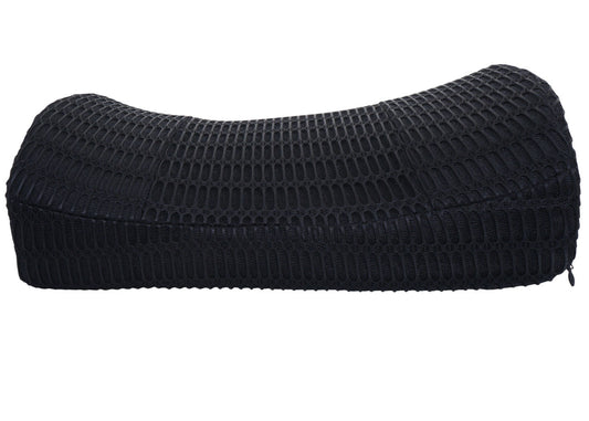 Cosmo Casa - Lendenkussen - Rugsteun Kussen - Memory Foam - Wasbare Riem - Zwart