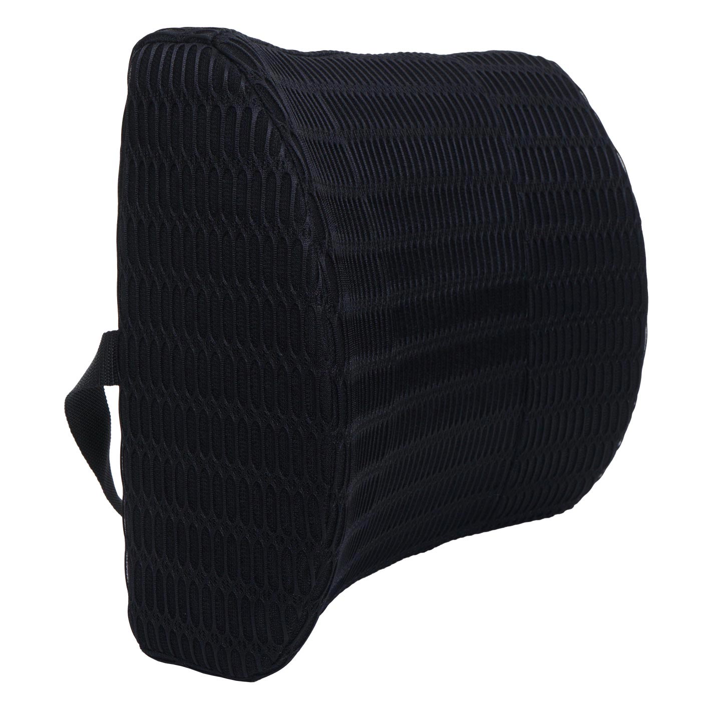 Cosmo Casa - Lendenkussen - Rugsteun Kussen - Memory Foam - Wasbare Riem - Zwart