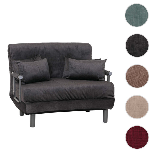 Cosmo Casa - Slaapstoel - Klapstoel - Slaapbank - Logeerbed - Ligvlak 190x100cm - Chenille Stof - 370gm - Donkergrijs