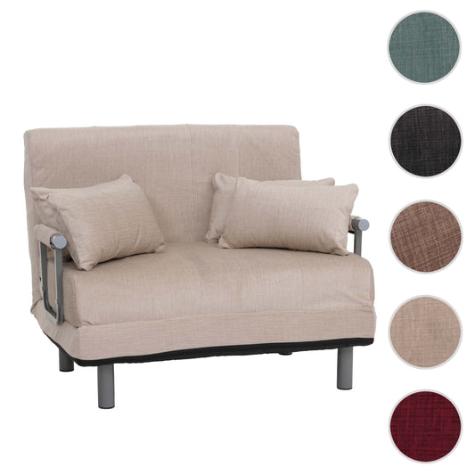 Cosmo Casa - Slaapstoel - Klapstoel - Slaapbank - Logeerbed - Ligvlak 190x100cm - Chenille Stof - 370gm - Crème