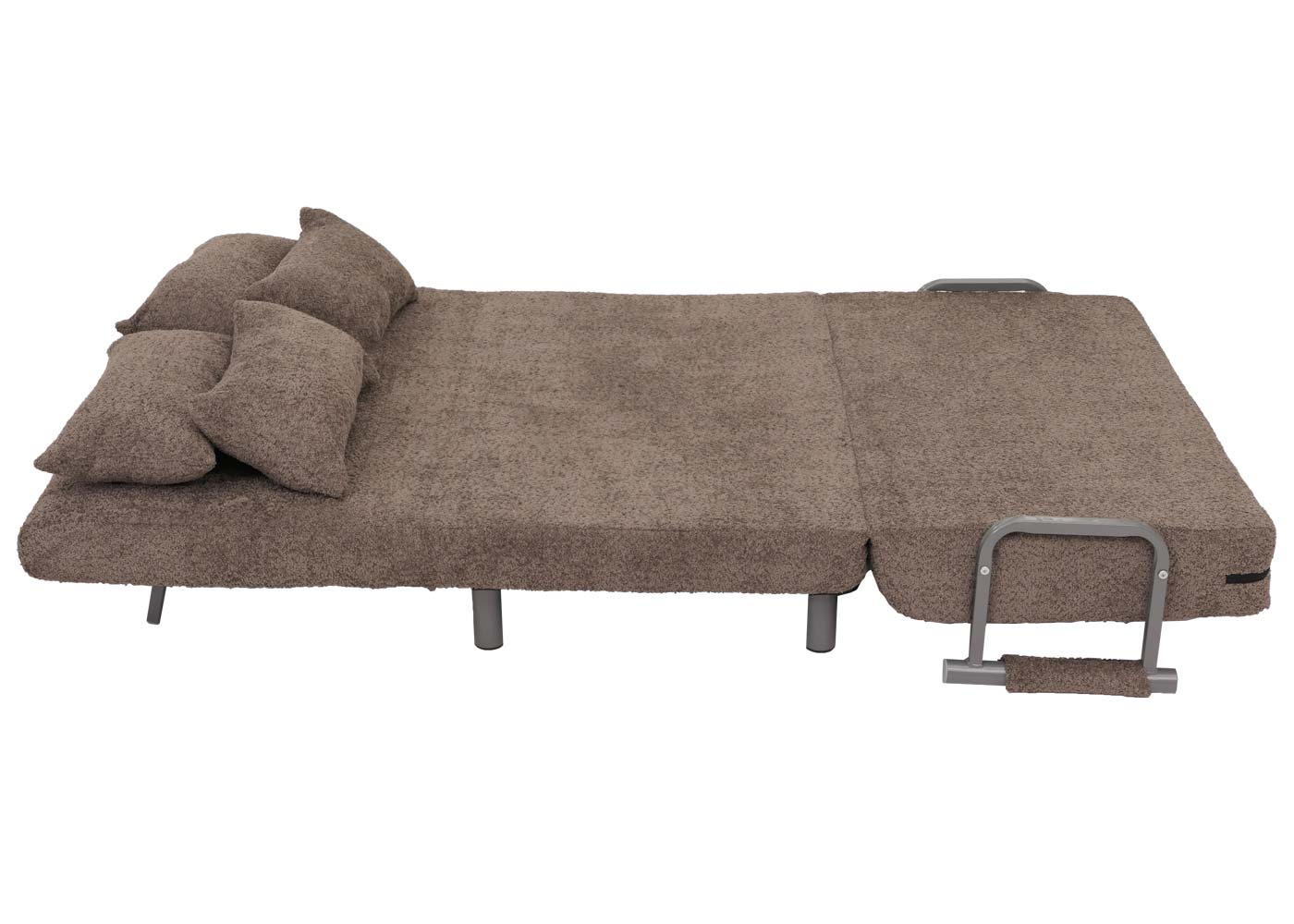 Cosmo Casa - Slaapstoel - Uitklapbaar Logeerbed - 190x100 cm Ligvlak - Boucle Stof - Lichtbruin