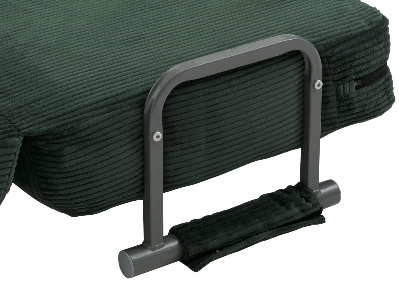 Cosmo Casa - Slaapstoel - Klapstoel - Slaapbank - Logeerbed - Ligvlak 190x100cm - Stoffen Koord - 330gm - Groen