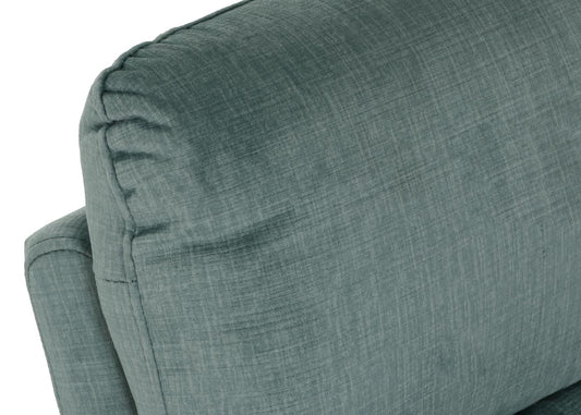 Cosmo Casa - TV Relaxfauteuil - Elektrische Sta-Op Functie - Metaal - Chenille - Blauwgroen