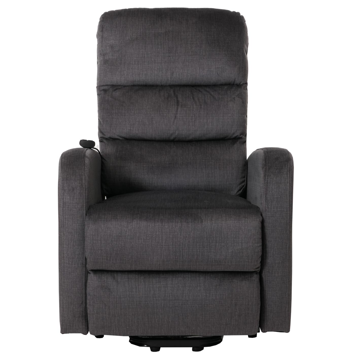 Cosmo Casa - TV Relaxfauteuil - Elektrische Sta-Op Functie - Metaal - Chenille - Donkergrijs