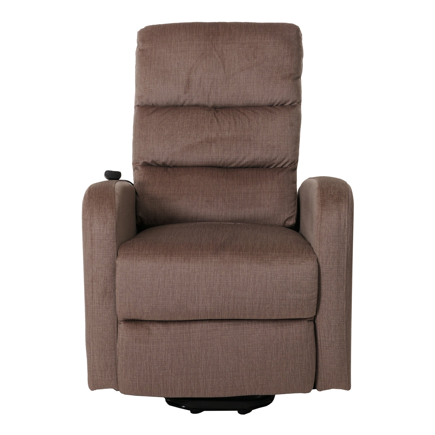 Cosmo Casa - TV Relaxfauteuil - Elektrische Sta-Op Functie - Metaal - Chenille - Bruin