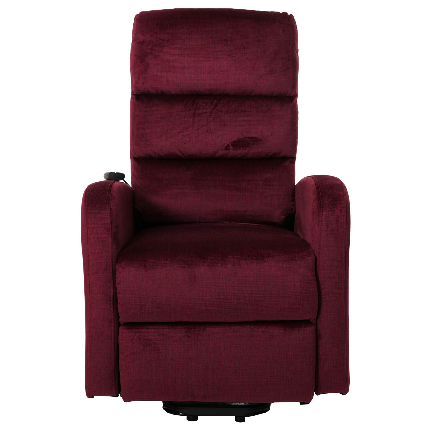 Cosmo Casa - TV Relaxfauteuil - Elektrische Sta-Op Functie - Metaal - Chenille - Bordeaux