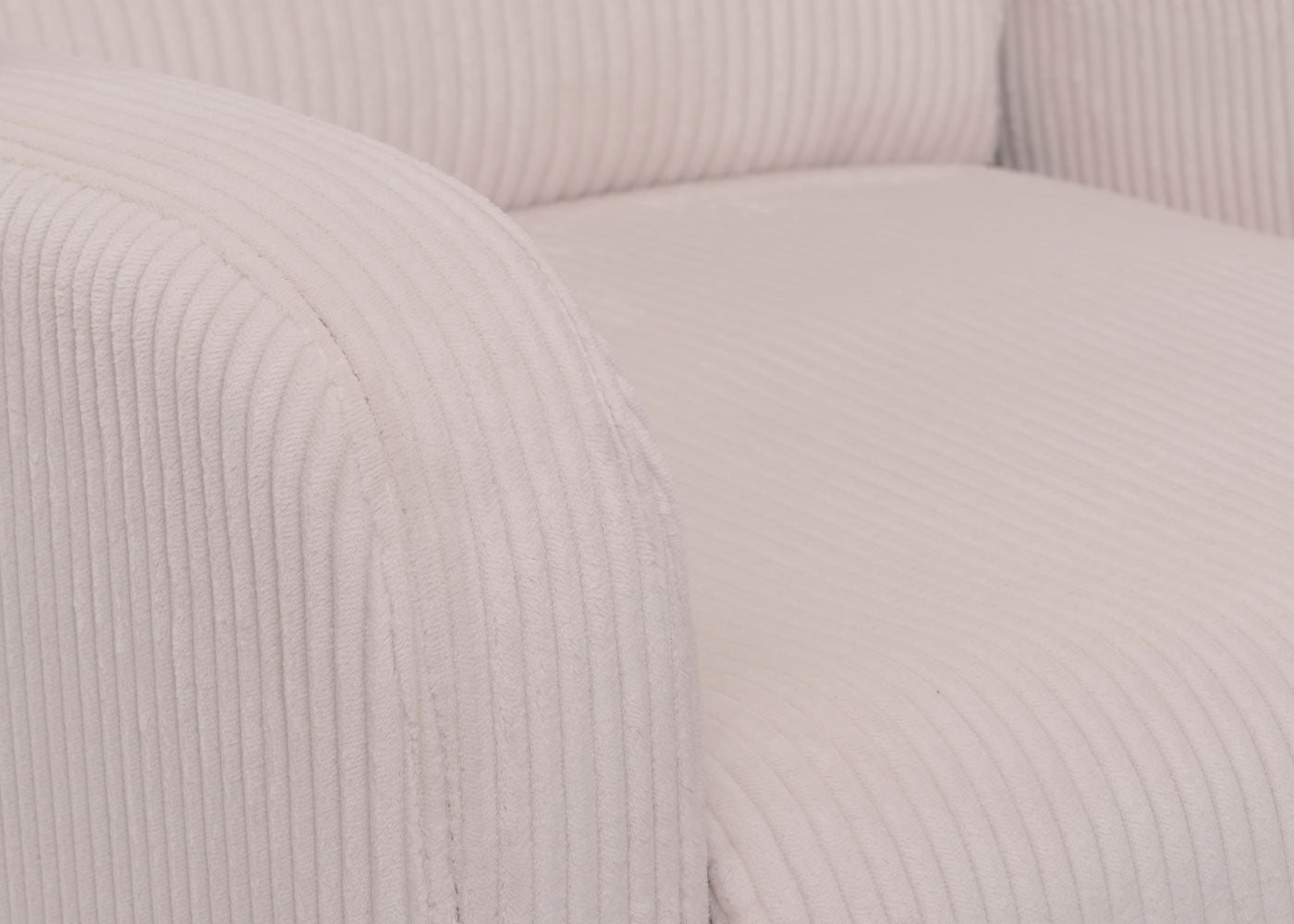 Cosmo Casa - TV Relaxstoel - Sta-Op Functie - Metaal - Textielkoord - Crèmewit