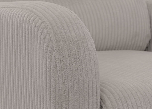 Cosmo Casa - TV Relaxfauteuil - Sta-Op Functie - Metaal - Textielkoord - Lichtgrijs