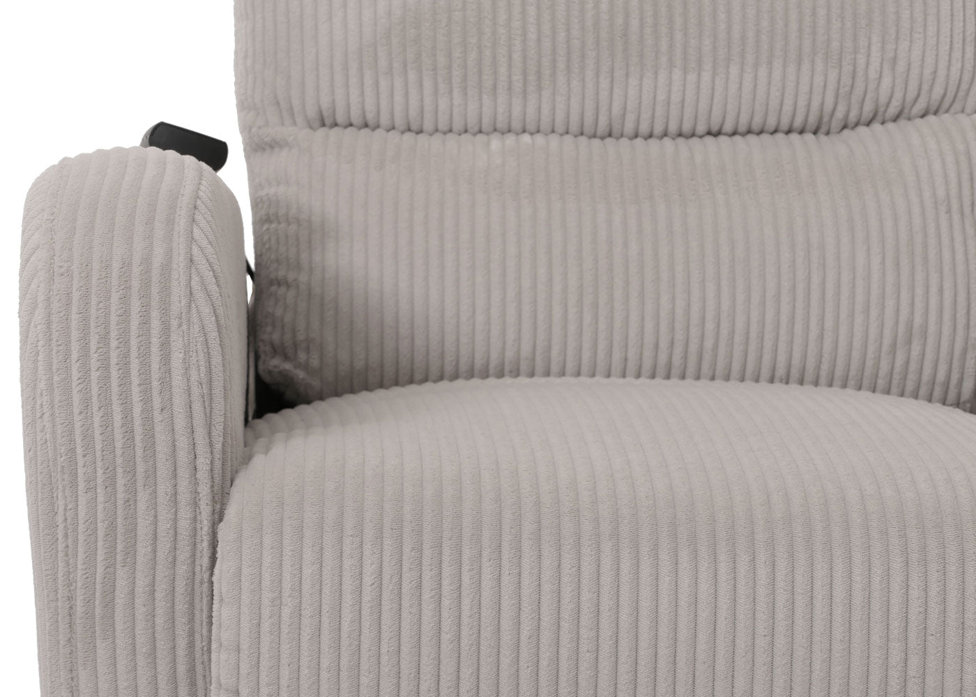 Cosmo Casa - TV Relaxfauteuil - Sta-Op Functie - Metaal - Textielkoord - Lichtgrijs