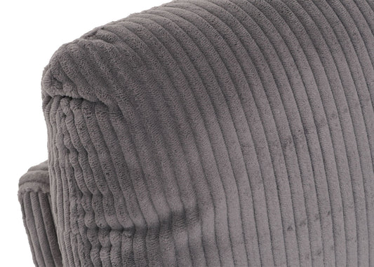 Cosmo Casa - TV Relaxstoel - Sta-Op Functie - Metaal - Textielkoord - Donkergrijs