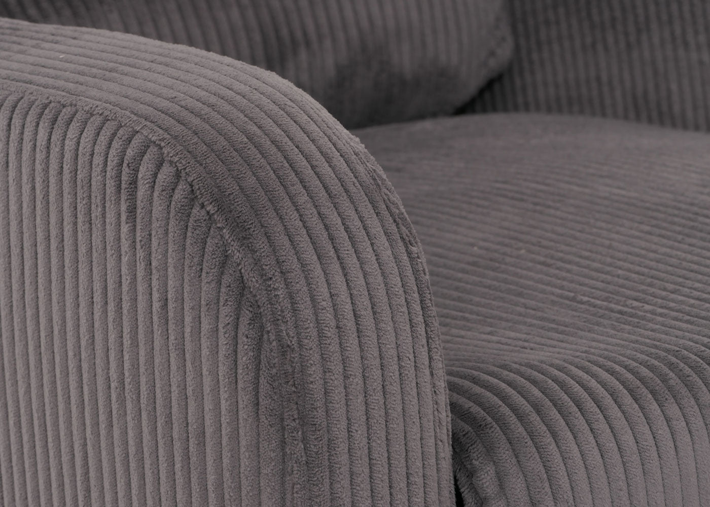 Cosmo Casa - TV Relaxstoel - Sta-Op Functie - Metaal - Textielkoord - Donkergrijs