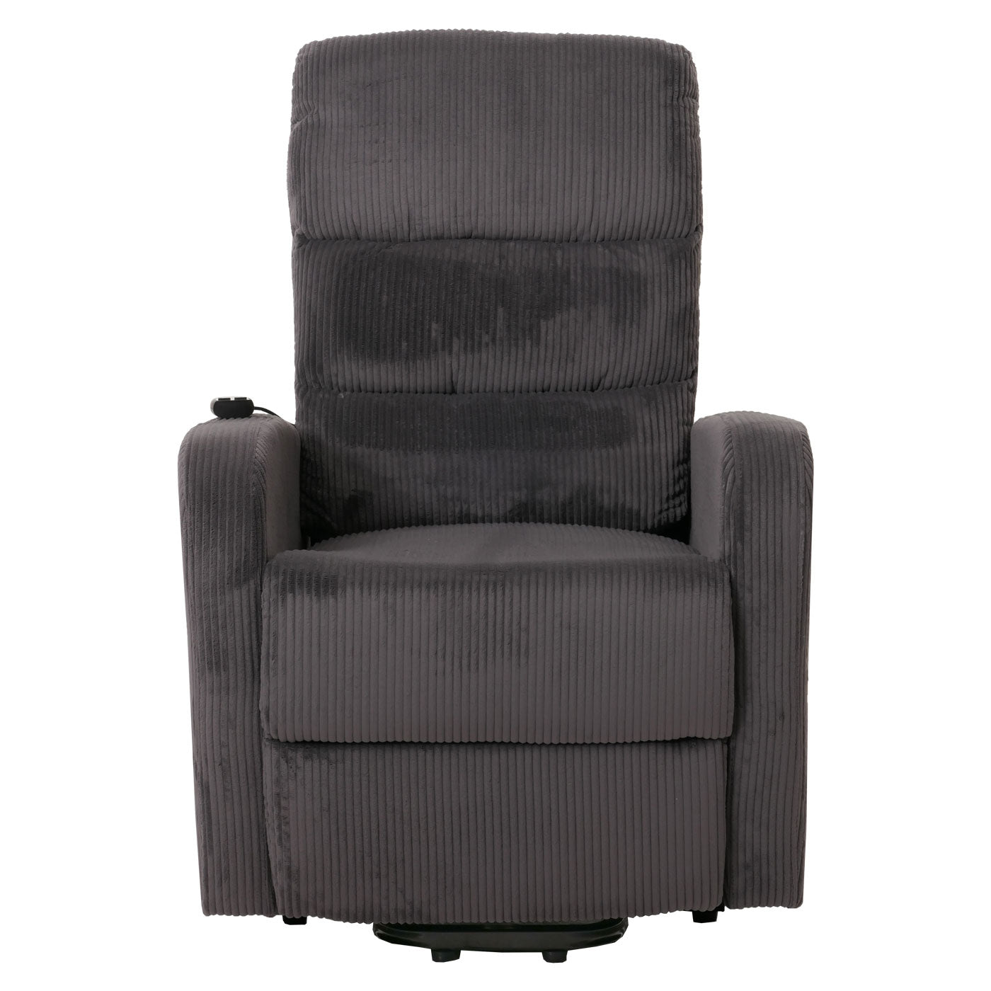 Cosmo Casa - TV Relaxstoel - Sta-Op Functie - Metaal - Textielkoord - Donkergrijs