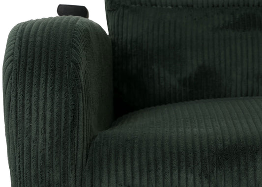 Cosmo Casa - TV Relaxstoel - Sta-Op Functie - Metaal - Textielkoord - Groen