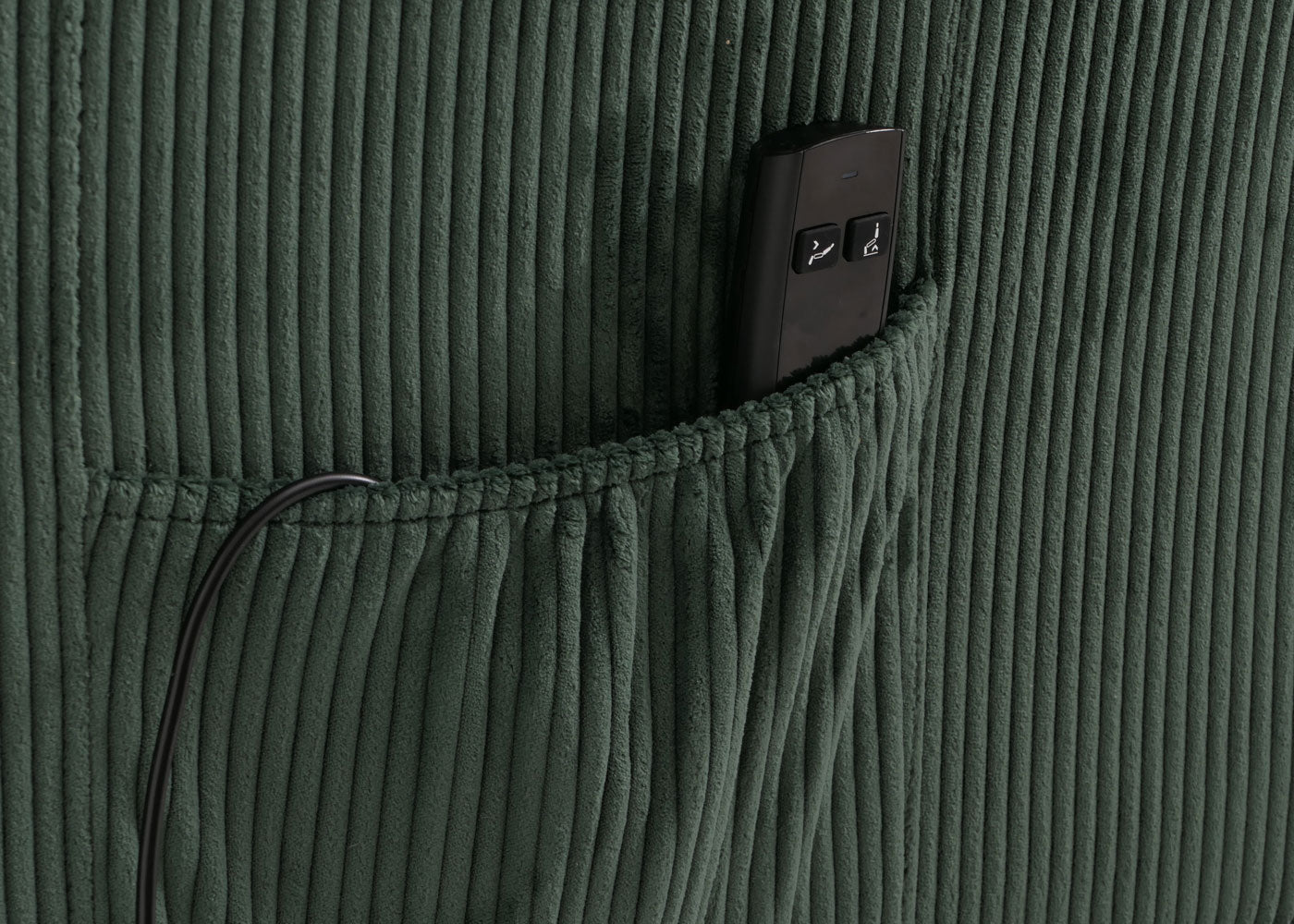 Cosmo Casa - TV Relaxstoel - Sta-Op Functie - Metaal - Textielkoord - Groen