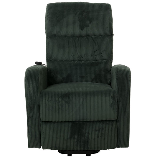 Cosmo Casa - TV Relaxstoel - Sta-Op Functie - Metaal - Textielkoord - Groen